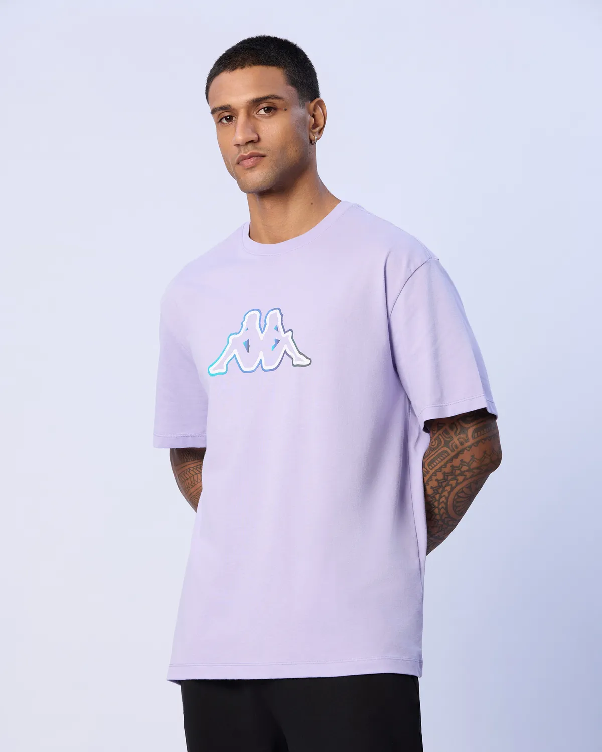 Mor Merlin Erkek Lila Oversize Tişört