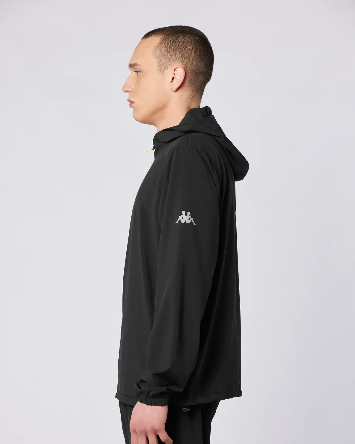 Siyah Fastina Full Zip Erkek Siyah Regular Fit Fermuarlı Eşofman Üstü