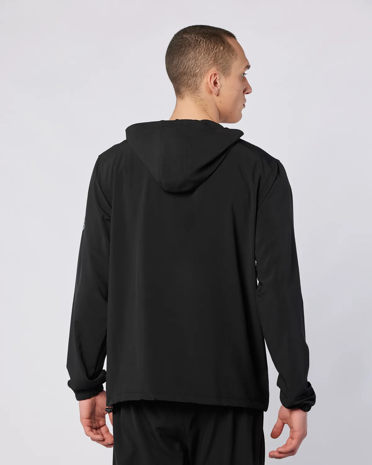 Siyah Fastina Full Zip Erkek Siyah Regular Fit Fermuarlı Eşofman Üstü