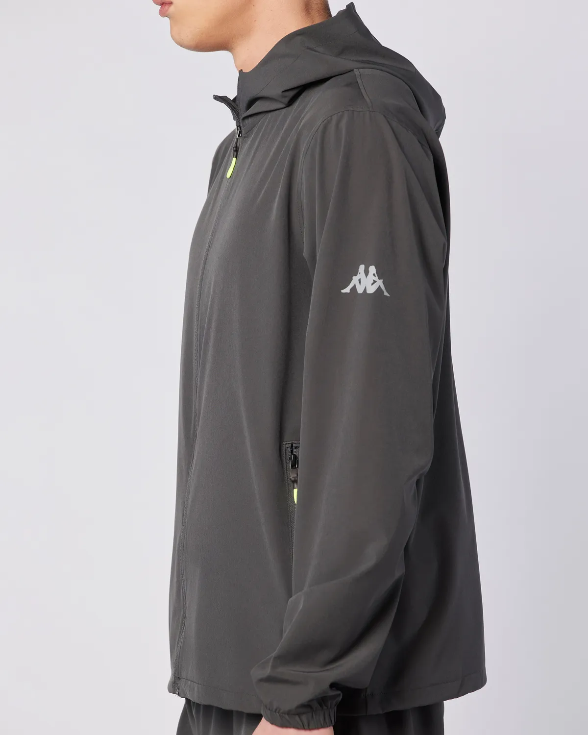 Siyah Fastina Full Zip Erkek Antrasit Regular Fit Fermuarlı Eşofman Üstü