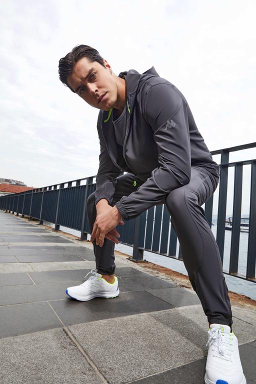 Siyah Fastina Full Zip Erkek Antrasit Regular Fit Fermuarlı Eşofman Üstü - KAPPA® Türkiye