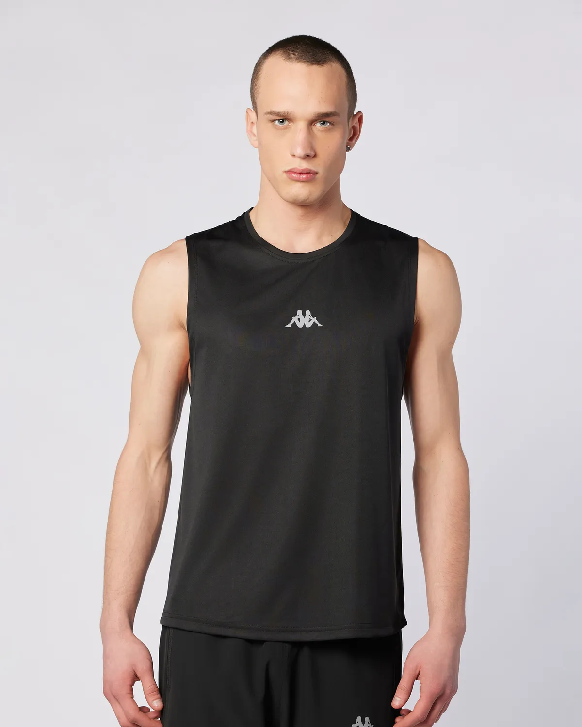 Siyah Fastina Tank Erkek Siyah Regular Fit Atlet