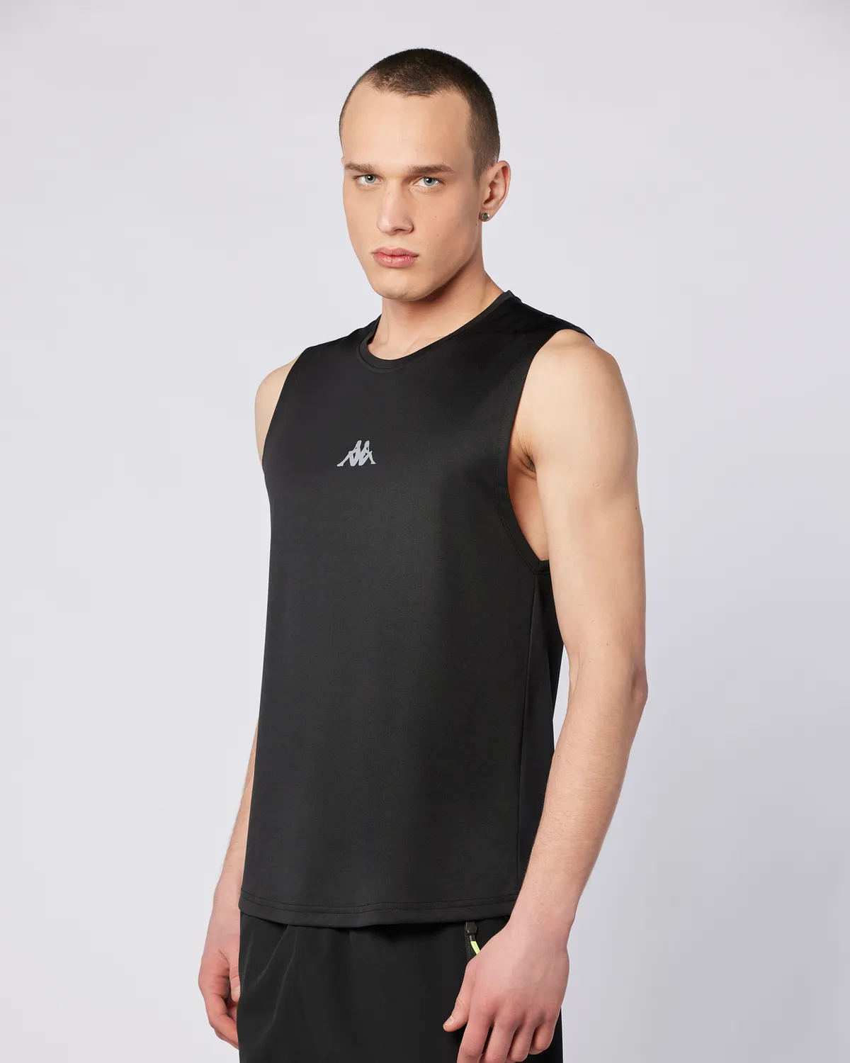 Siyah Fastina Tank Erkek Siyah Regular Fit Atlet