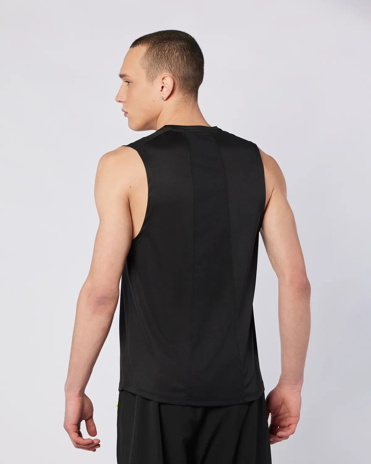 Siyah Fastina Tank Erkek Siyah Regular Fit Atlet