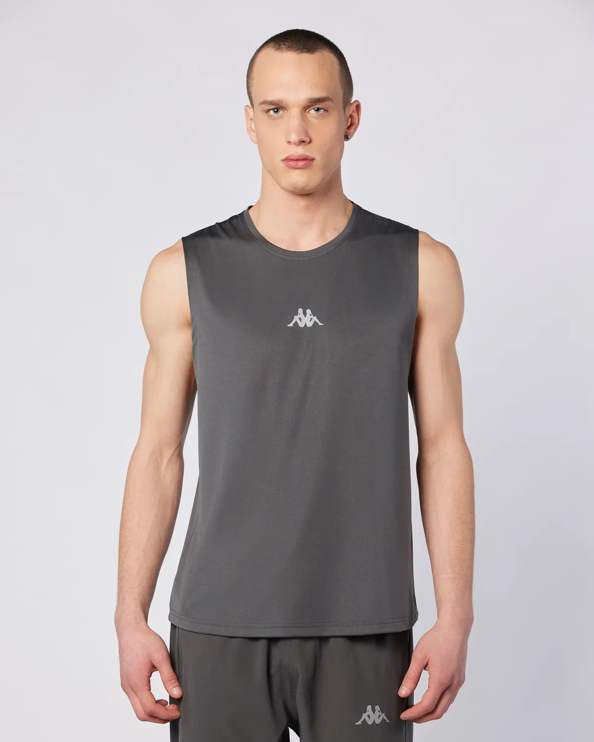 Gri Fastina Tank Erkek Gri Regular Fit Atlet