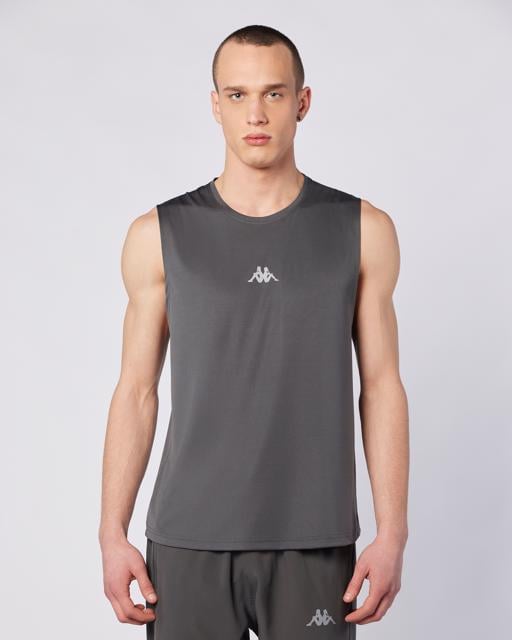 Gri Fastina Tank Erkek Gri Regular Fit Atlet - KAPPA® Türkiye