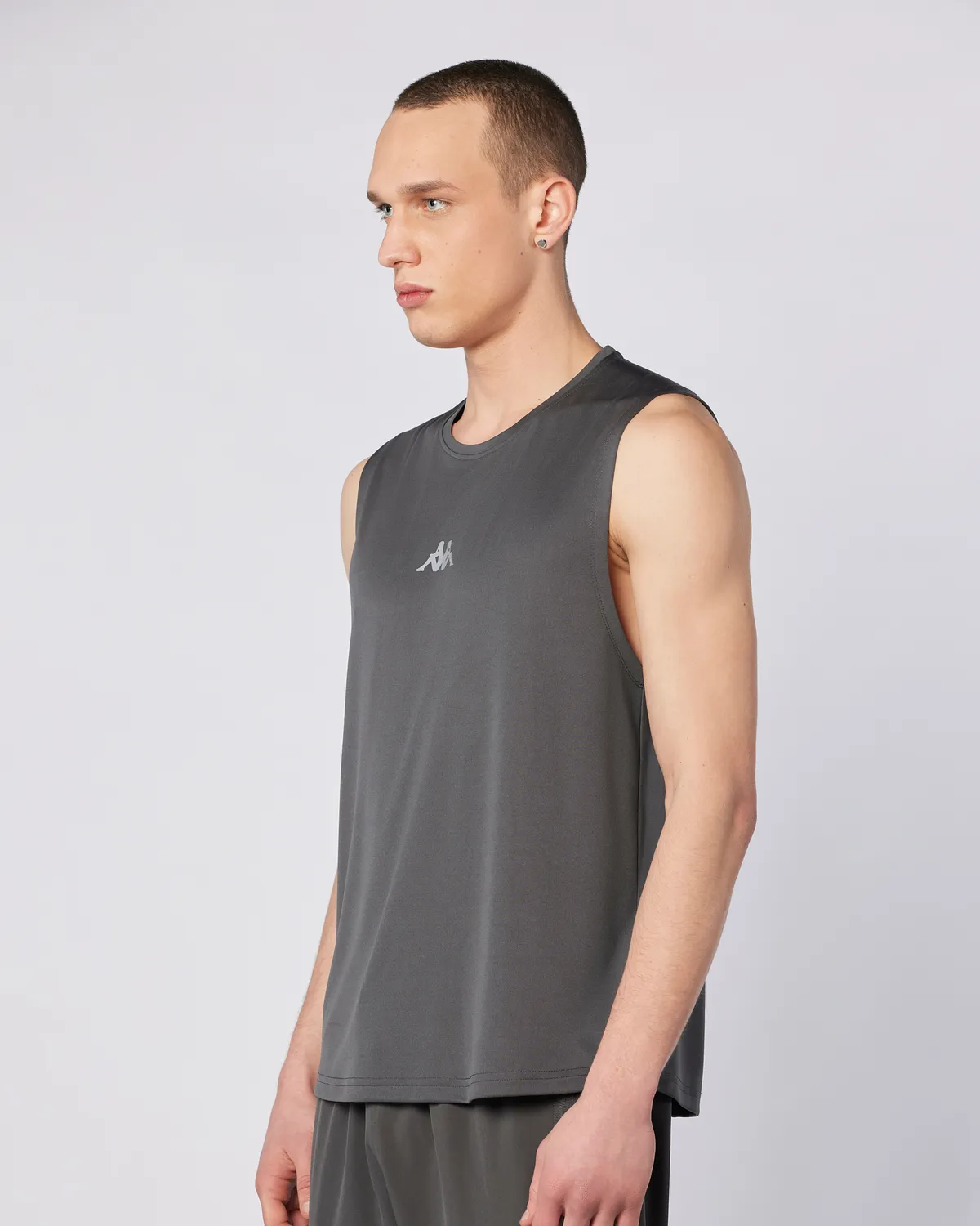 Gri Fastina Tank Erkek Gri Regular Fit Atlet