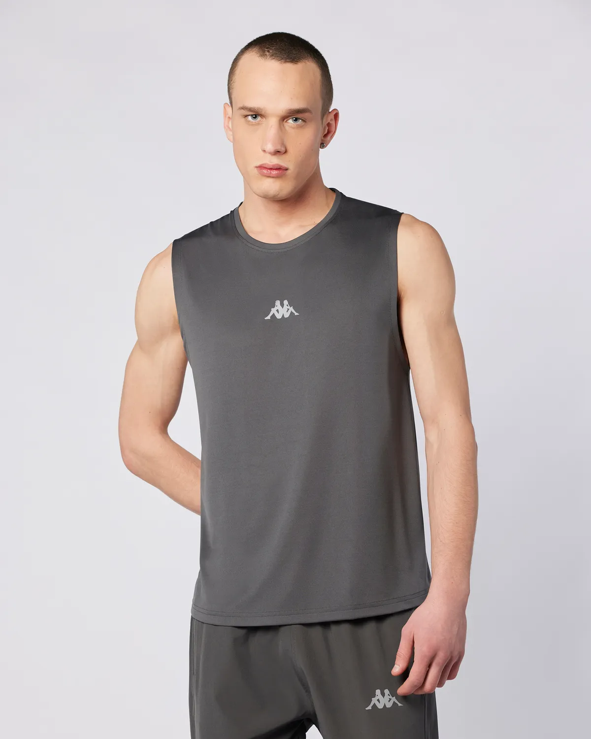 Gri Fastina Tank Erkek Gri Regular Fit Atlet