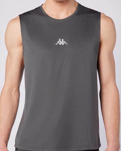 Gri Fastina Tank Erkek Gri Regular Fit Atlet - KAPPA® Türkiye