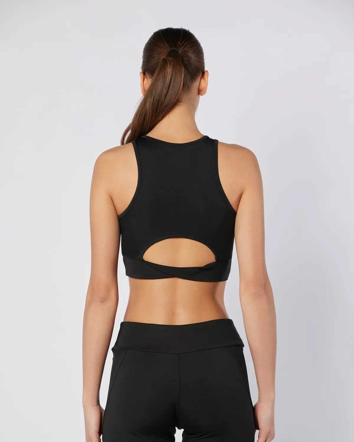 Siyah Gale Bra Kadın Siyah Skin Fit Sporcu Sütyeni