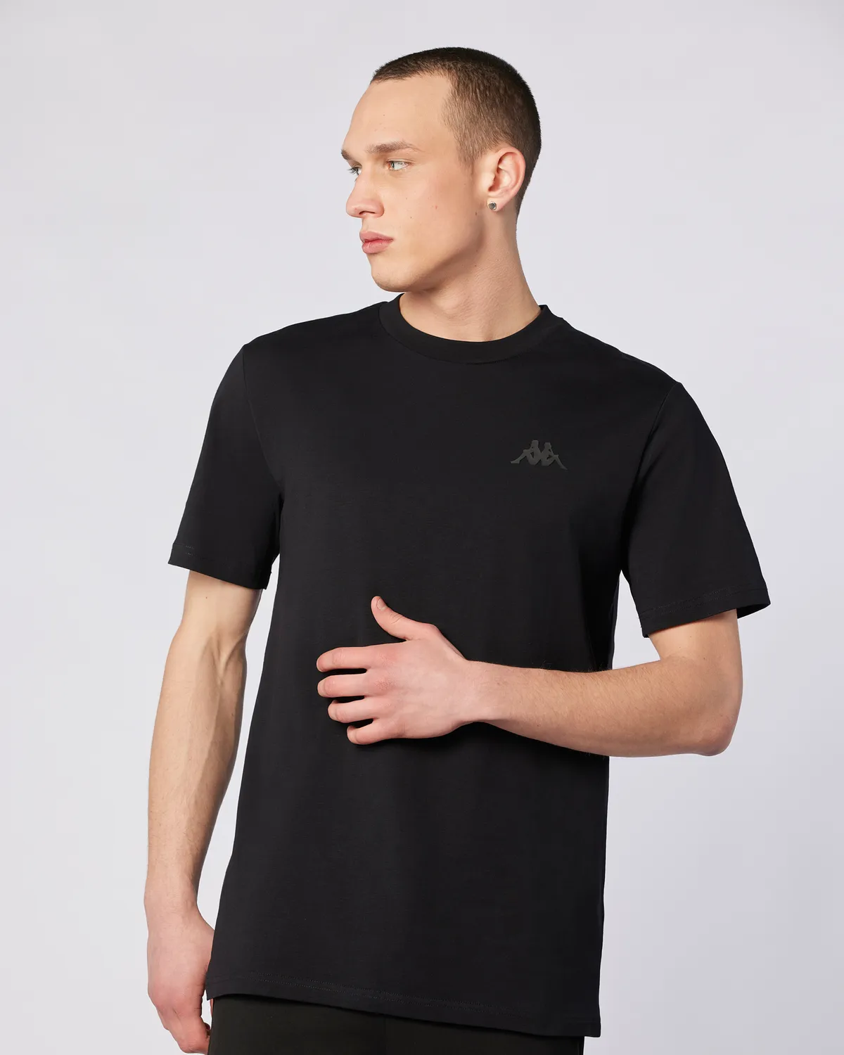 Siyah Sarey Tee Erkek Siyah Regular Fit Tişört