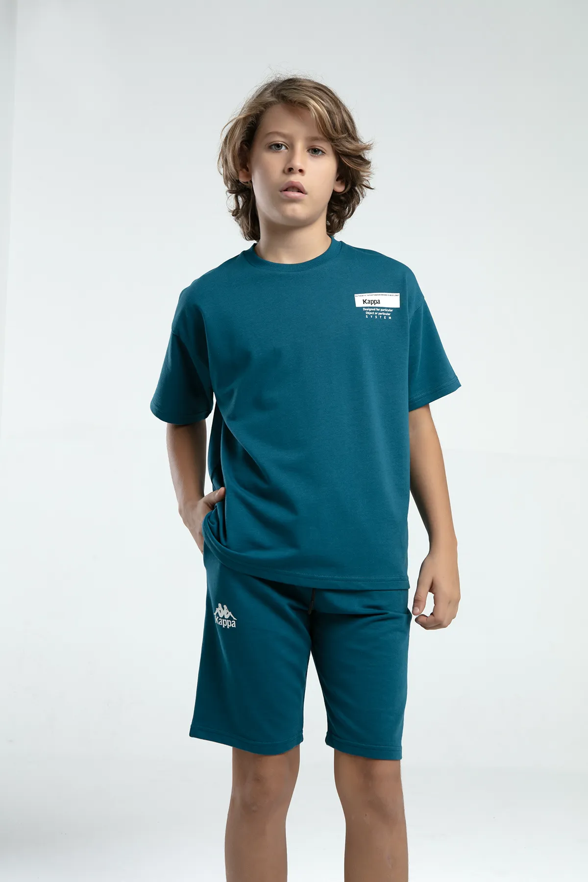 Yeşil Authentic Keegan Erkek Çocuk Yeşil Regular Fit Tişört Ve Şort Takım