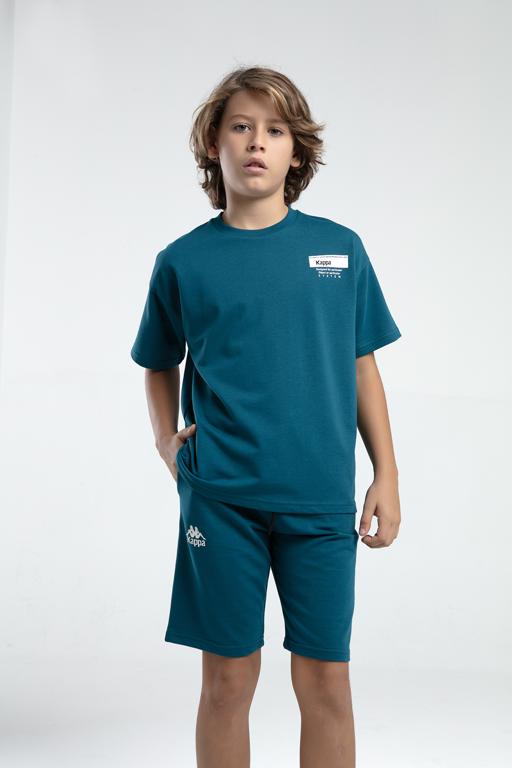 Yeşil Authentic Keegan Erkek Çocuk Yeşil Regular Fit Tişört Ve Şort Takım - KAPPA® Türkiye
