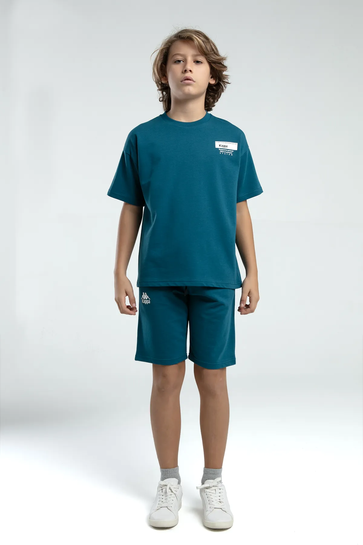 Yeşil Authentic Keegan Erkek Çocuk Yeşil Regular Fit Tişört Ve Şort Takım