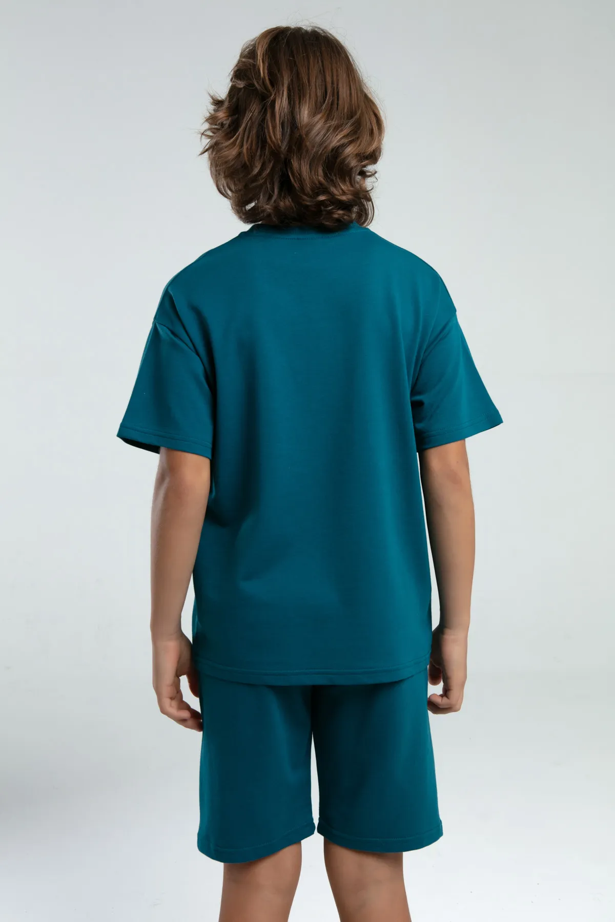 Yeşil Authentic Keegan Erkek Çocuk Yeşil Regular Fit Tişört Ve Şort Takım