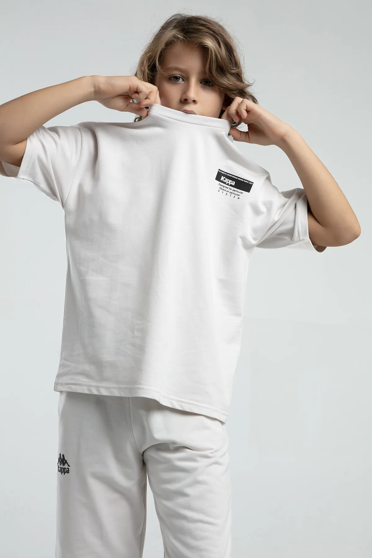 Bej Authentic Keegan Erkek Çocuk Ekru  Regular Fit Tişört Ve Şort Takım