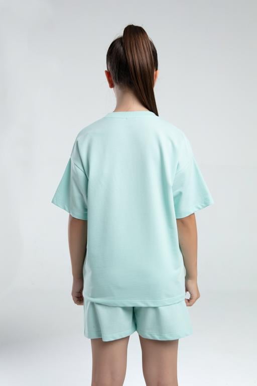 Yeşil Logo Kenzie Kız Çocuk Yeşil Regular Fit Tişört Ve Şort Takım - KAPPA® Türkiye