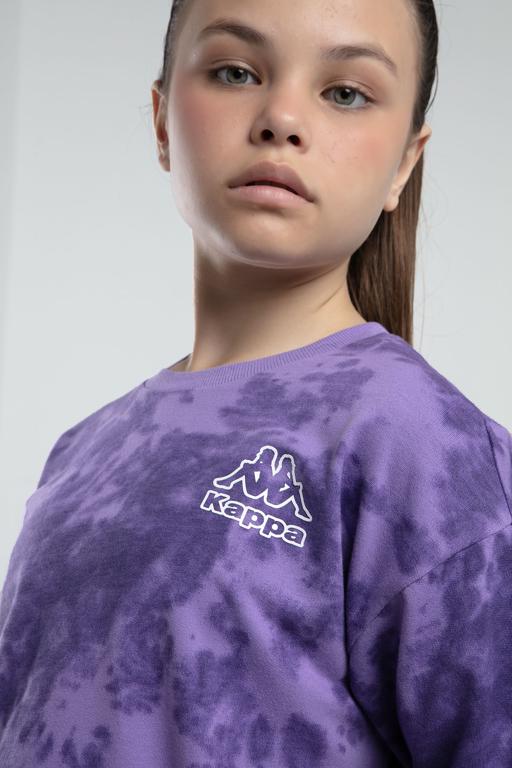 Mor Logo Kelsie Kız Çocuk Lila Regular Fit Tişört Ve Şort Takım - KAPPA® Türkiye
