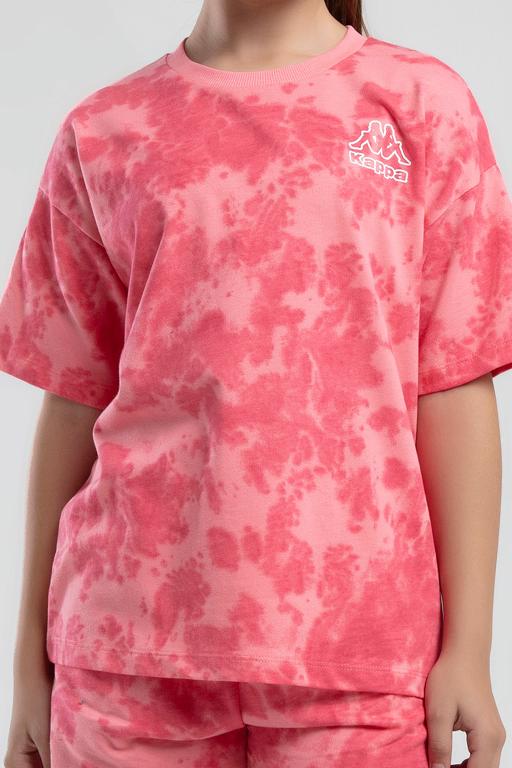 Pembe Logo Kelsie Kız Çocuk Pembe Regular Fit Tişört Ve Şort Takım - KAPPA® Türkiye