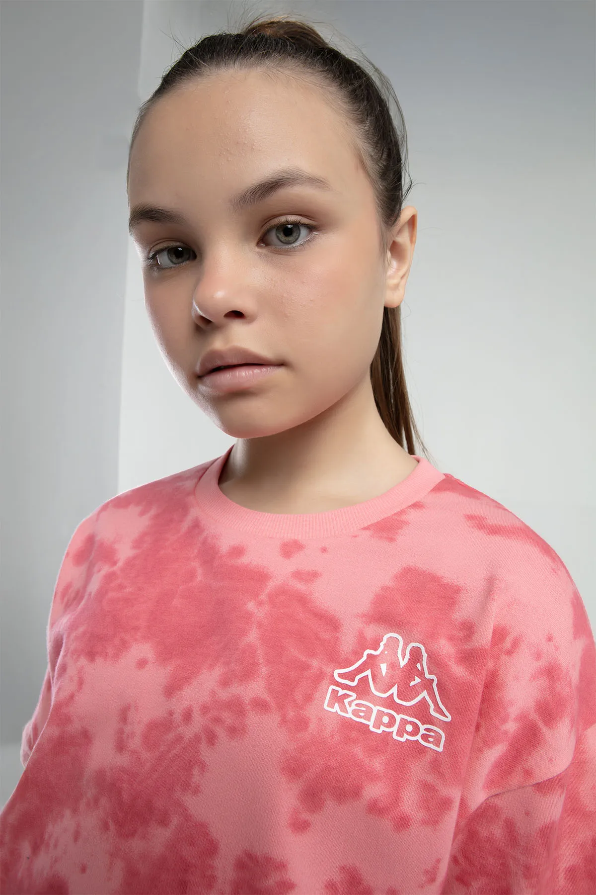 Pembe Logo Kelsie Kız Çocuk Pembe Regular Fit Tişört Ve Şort Takım