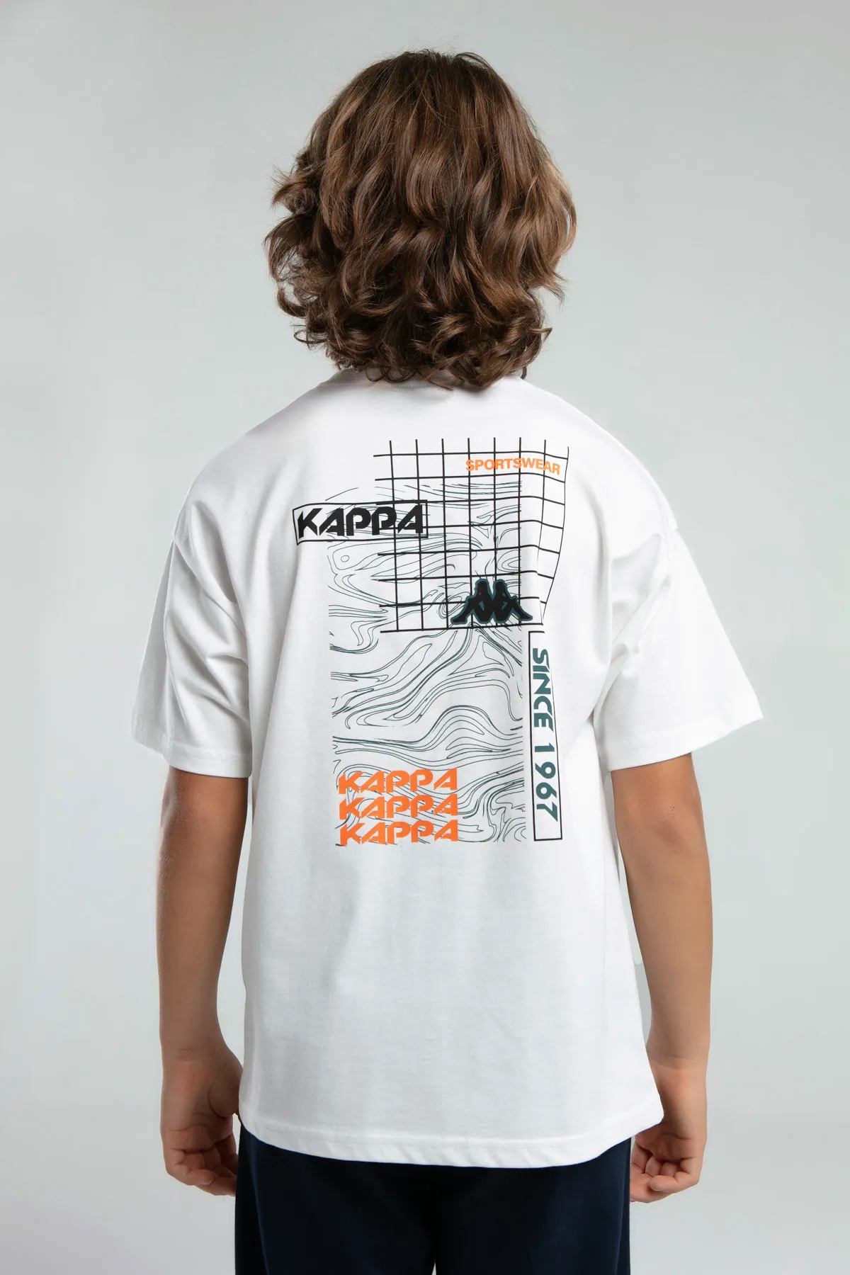 Beyaz Logo Johny Erkek Çocuk Beyaz Regular Fit Tişört