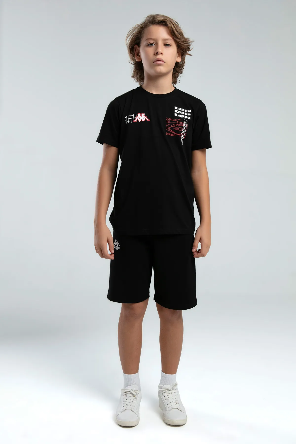 Siyah Logo Jonas Erkek Çocuk Siyah Regular Fit Tişört