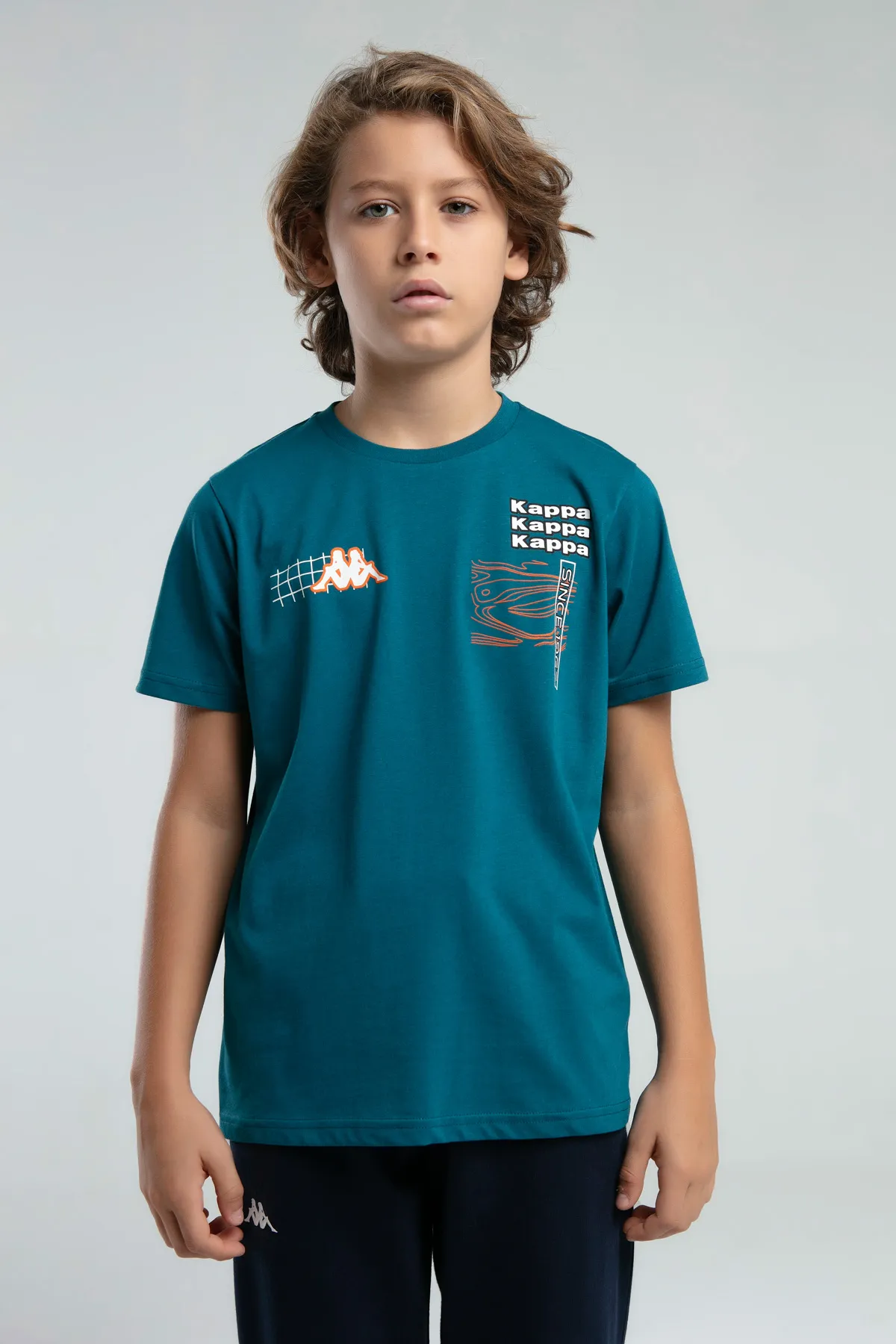 Yeşil Logo Jonas Erkek Çocuk Yeşil Regular Fit Tişört