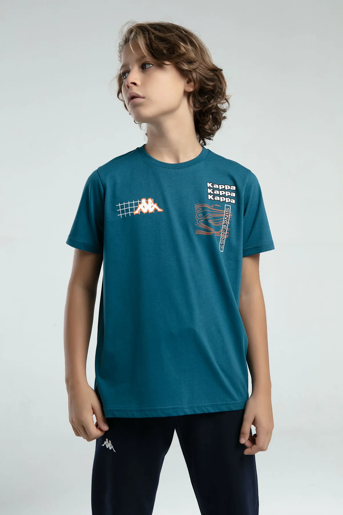 Yeşil Logo Jonas Erkek Çocuk Yeşil Regular Fit Tişört