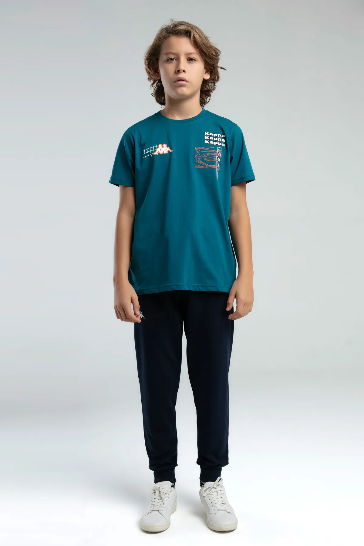 Yeşil Logo Jonas Erkek Çocuk Yeşil Regular Fit Tişört