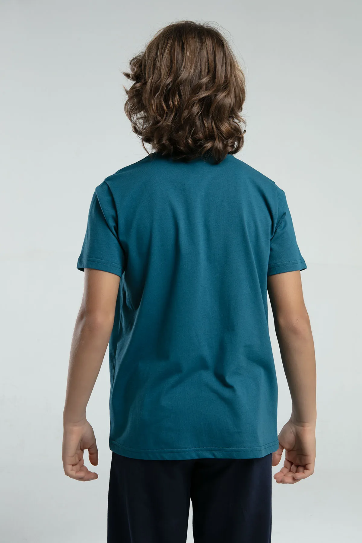 Yeşil Logo Jonas Erkek Çocuk Yeşil Regular Fit Tişört