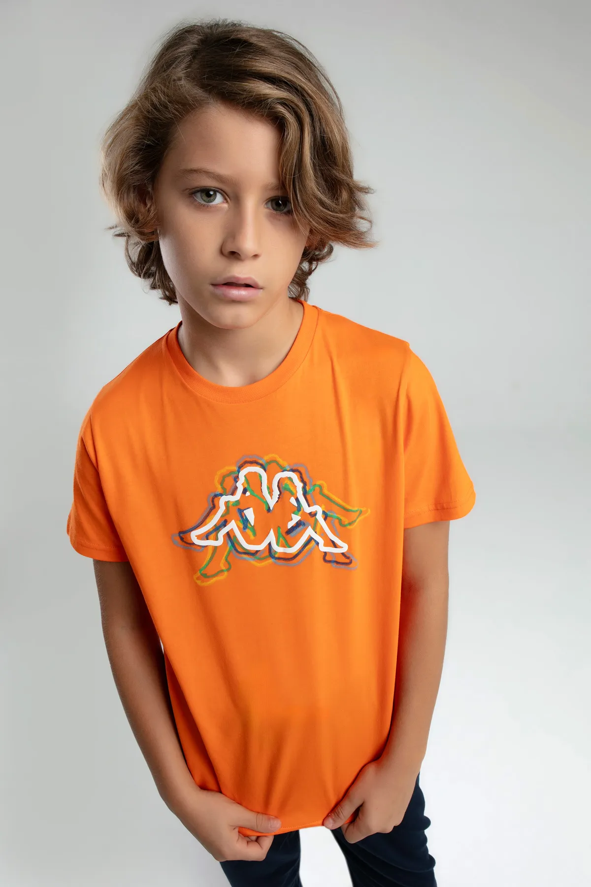 Turuncu Logo Jonathan Erkek Çocuk Koyu Turuncu Regular Fit Tişört