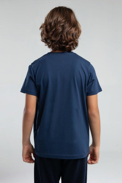 Mavi Logo Jonathan Erkek Çocuk Lacivert Regular Fit Tişört - KAPPA® Türkiye