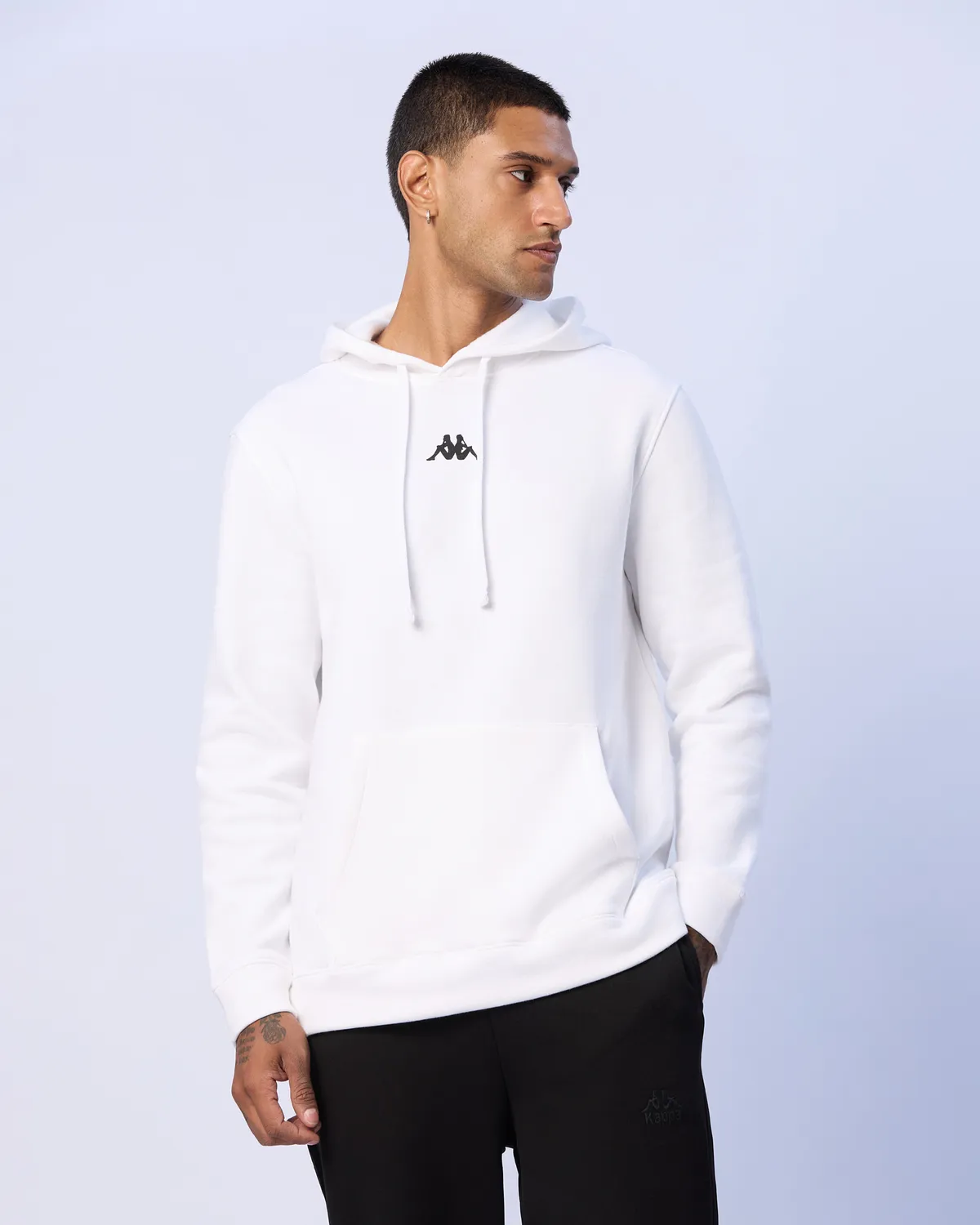 Beyaz Palmir Erkek Beyaz Regular Fit Hoodie