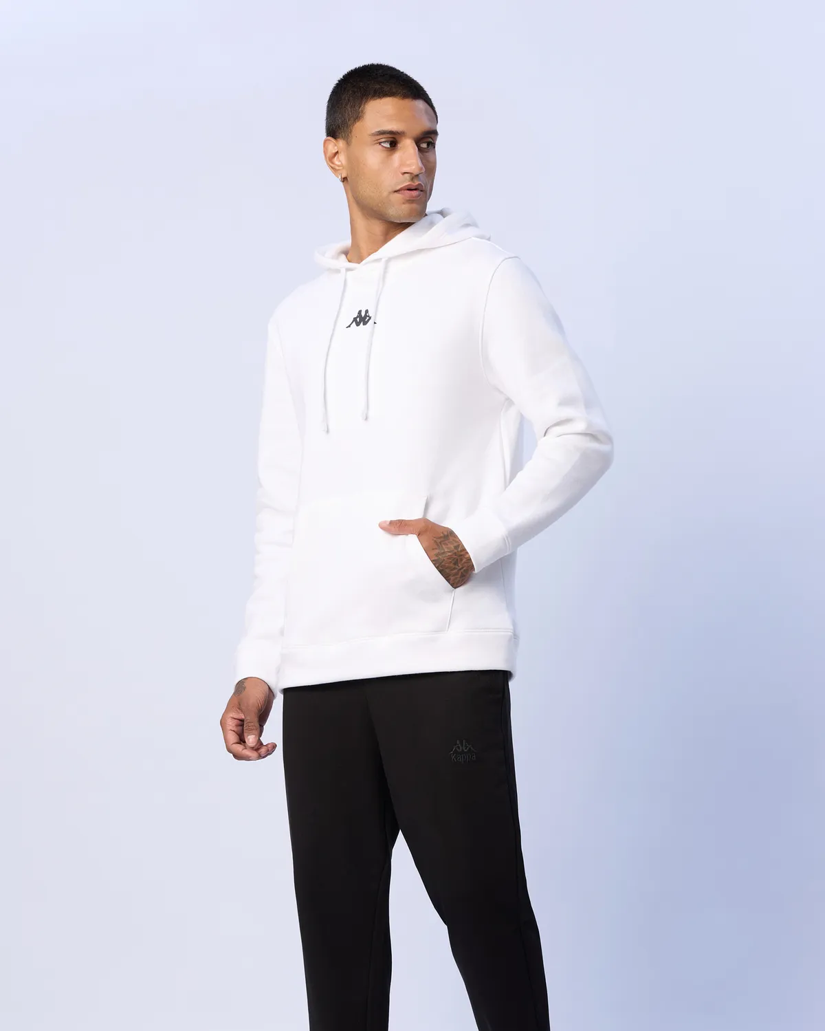 Beyaz Palmir Erkek Beyaz Regular Fit Hoodie