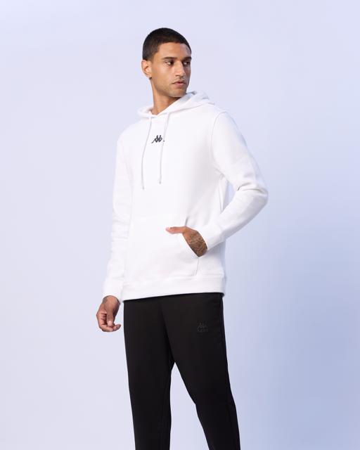 Beyaz Palmir Erkek Beyaz Regular Fit Hoodie - KAPPA® Türkiye