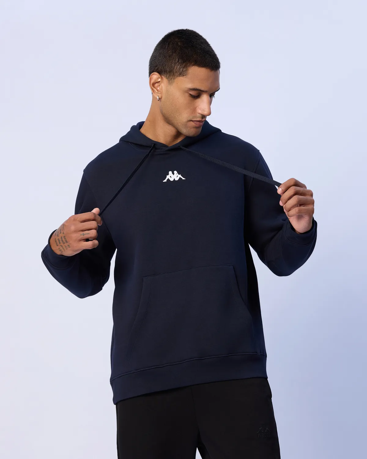 Siyah Palmir Erkek Antrasit Regular Fit Hoodie