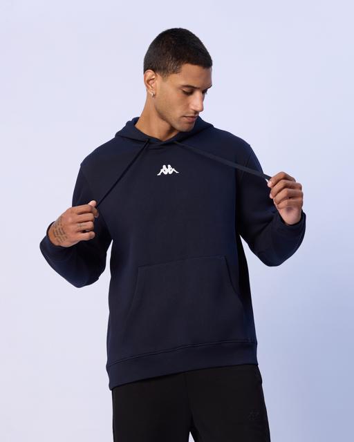 Siyah Palmir Erkek Antrasit Regular Fit Hoodie - KAPPA® Türkiye