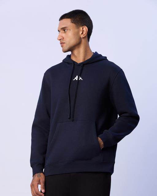 Siyah Palmir Erkek Antrasit Regular Fit Hoodie - KAPPA® Türkiye