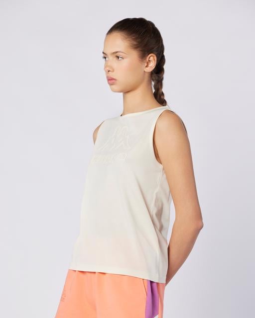 Beyaz Gria Tur Kadın Beyaz Regular Fit Atlet - KAPPA® Türkiye