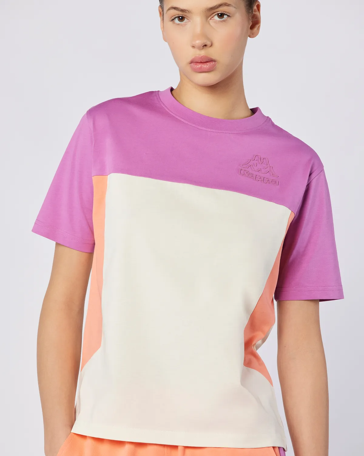 Pembe Giusa Tur Kadın Somon Regular Fit Tişört