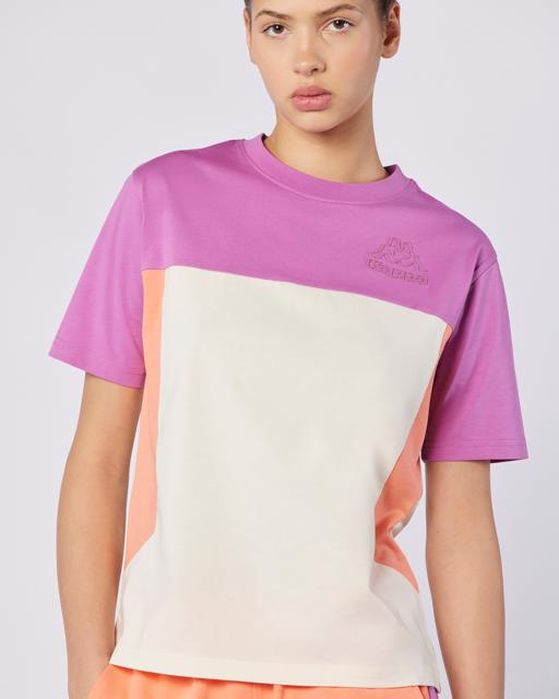 Pembe Giusa Tur Kadın Somon Regular Fit Tişört - KAPPA® Türkiye