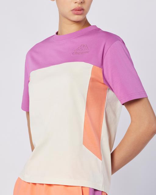 Pembe Giusa Tur Kadın Somon Regular Fit Tişört - KAPPA® Türkiye