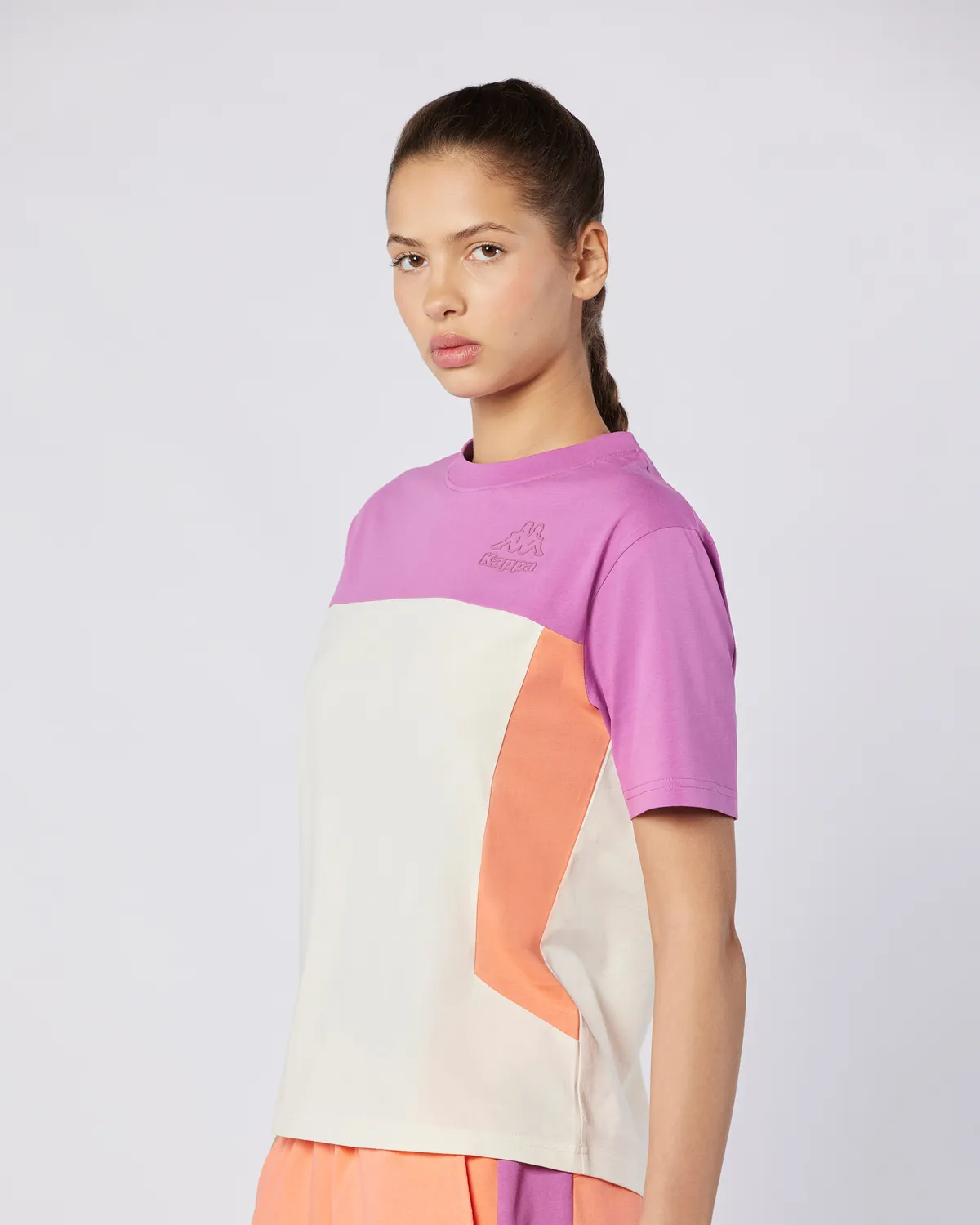 Pembe Giusa Tur Kadın Somon Regular Fit Tişört