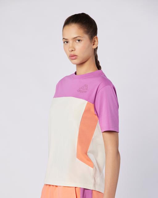 Pembe Giusa Tur Kadın Somon Regular Fit Tişört - KAPPA® Türkiye