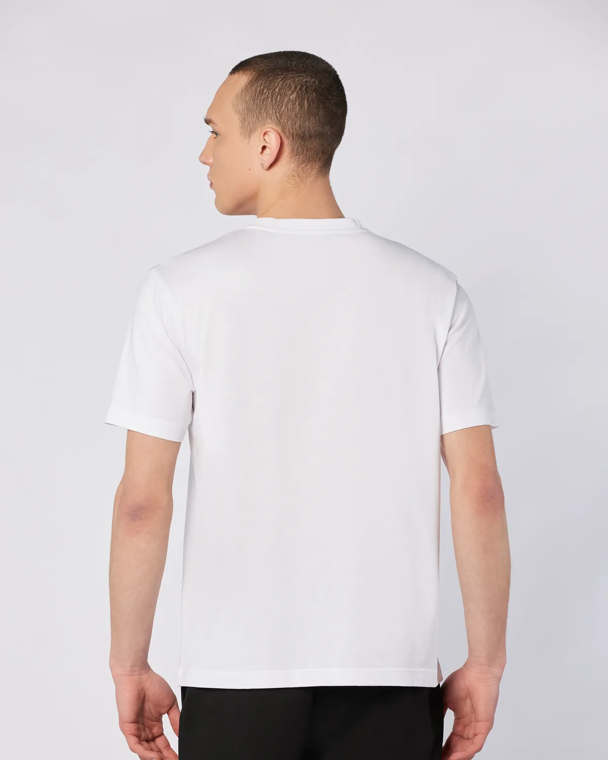 Beyaz Glabu Tur Erkek Beyaz Regular Fit Tişört