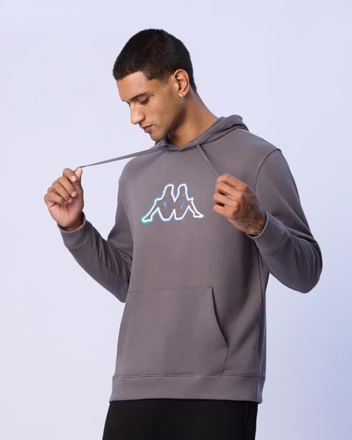 Gri Benjamin Erkek Gri Regular Fit Hoodie - KAPPA® Türkiye