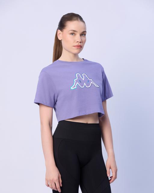 Mor Lily Kadın Lila Regular Fit Tişört - KAPPA® Türkiye