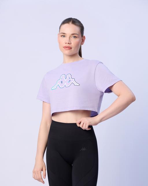Mor Lily Kadın Mor Regular Fit Tişört - KAPPA® Türkiye