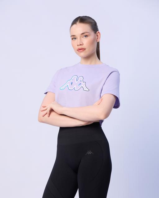 Mor Lily Kadın Mor Regular Fit Tişört - KAPPA® Türkiye