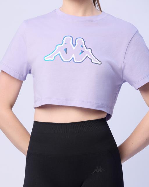 Mor Lily Kadın Mor Regular Fit Tişört - KAPPA® Türkiye